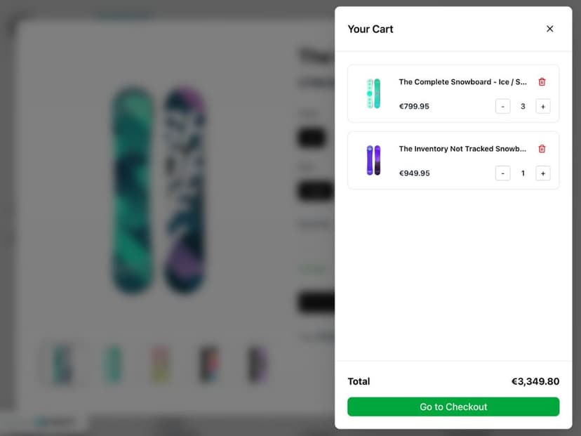 Kioskify Shopping Cart Screen